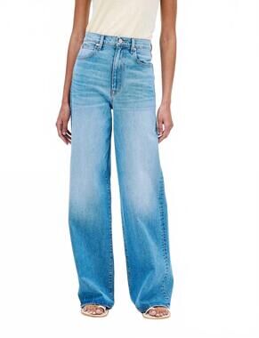 NEW SLVRLAKE eva super wide-leg jeans in blue